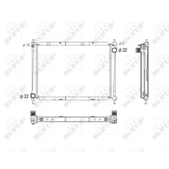 Radiateur, refroidissement du moteur NRF OEM 21410bc510