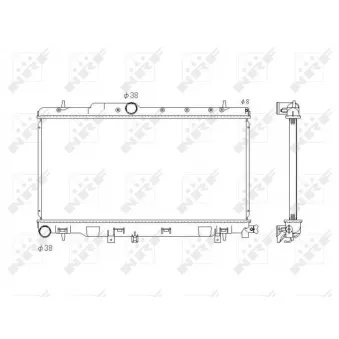 Radiateur, refroidissement du moteur NRF OEM 45111FE000
