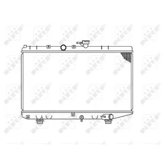 Radiateur, refroidissement du moteur NRF 53828 pour KIA RIO 1.3 - 82cv