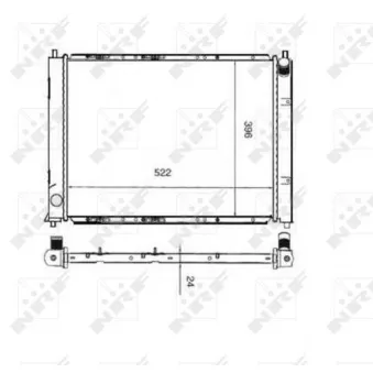 Radiateur, refroidissement du moteur NRF 55339 pour ROVER 400 416 Si - 113cv
