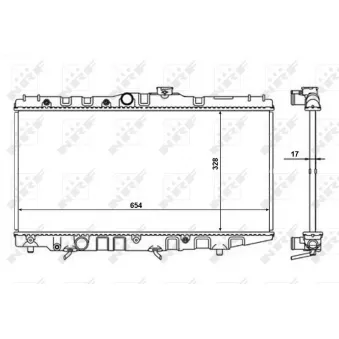 Radiateur, refroidissement du moteur NRF 56110