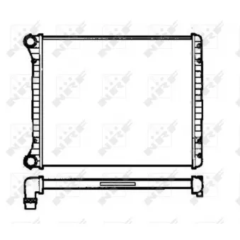 Radiateur, refroidissement du moteur NRF 58258