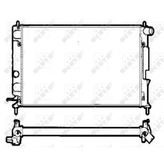 Radiateur, refroidissement du moteur NRF OEM 1300242