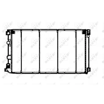 Radiateur, refroidissement du moteur NRF 58324 pour ROVER MINI 2.5 DCI 100 - 99cv