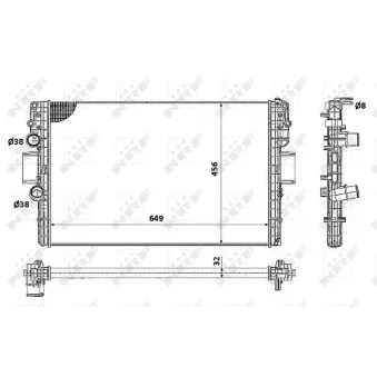 Radiateur, refroidissement du moteur NRF OEM 504152996