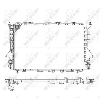 Radiateur, refroidissement du moteur NRF 58868 pour AUDI A6 2.0 - 100cv