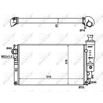 Radiateur, refroidissement du moteur NRF OEM 1331RL