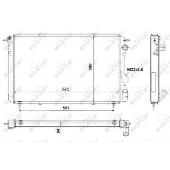 Radiateur, refroidissement du moteur NRF [58901]