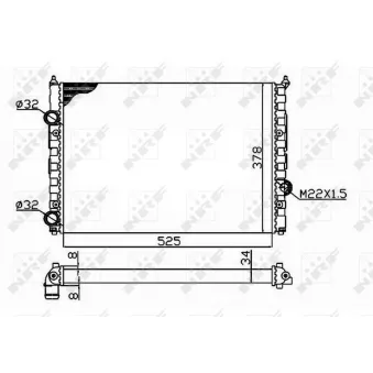 NRF 58947 - Radiateur, refroidissement du moteur