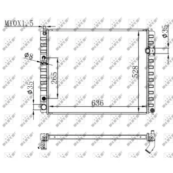 Radiateur, refroidissement du moteur NRF 59147 pour SMART CABRIO 30d AWD - 238cv