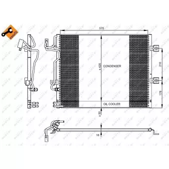 Condenseur, climatisation NRF 350223 pour MERCEDES-BENZ CLASSE S S 65 AMG - 630cv