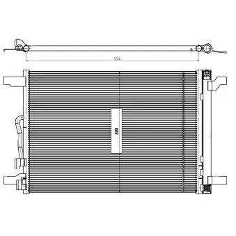 Condenseur, climatisation NRF OEM 5QM816411B