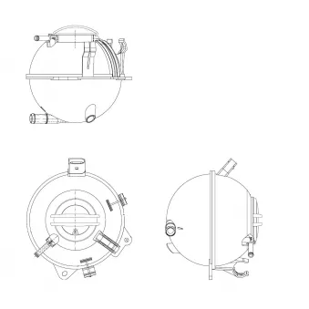 Vase d'expansion, liquide de refroidissement NRF 454082 pour VOLKSWAGEN CADDY 2.0 TDI - 110cv