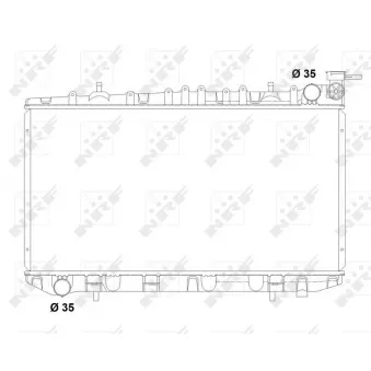 Radiateur, refroidissement du moteur NRF 503497 pour NISSAN 100 2.0 GTI - 143cv