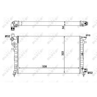 NRF 509502A - Radiateur, refroidissement du moteur