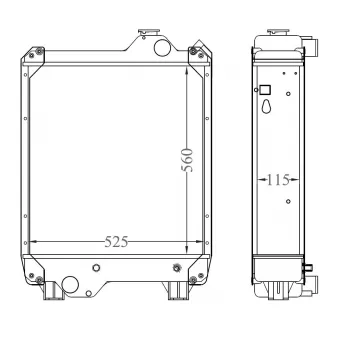 Radiateur, refroidissement du moteur NRF 530002