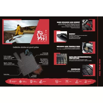 Jeu de tapis de sol Frogum ET801838 pour FORD TRANSIT 2.2 TDCi - 100cv