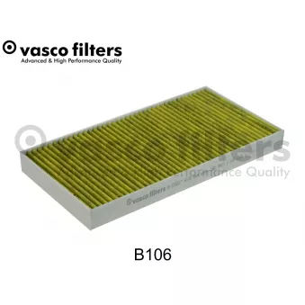 Filtre, air de l'habitacle DAVID VASCO B106 pour OPEL VECTRA 2.8 V6 Turbo - 255cv