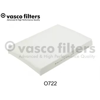 Filtre, air de l'habitacle DAVID VASCO O722 pour AUDI TT 1.8 T - 190cv