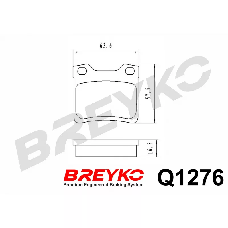 Jeu de 4 plaquettes de frein avant DAVID VASCO Q1276 - Visuel 1