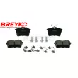 Jeu de 4 plaquettes de frein avant DAVID VASCO [Q1799]