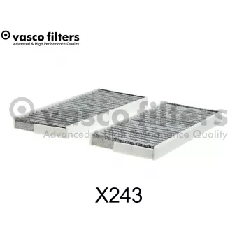 Filtre, air de l'habitacle DAVID VASCO X243 pour NISSAN INTERSTAR dCi 180 - 179cv