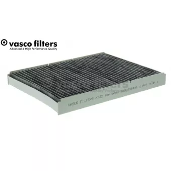 Filtre, air de l'habitacle DAVID VASCO X722 pour AUDI TT 1.8 T - 190cv