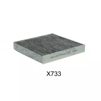 Filtre, air de l'habitacle DAVID VASCO X733 pour LANCIA YPSILON 1.3 Multijet - 95cv