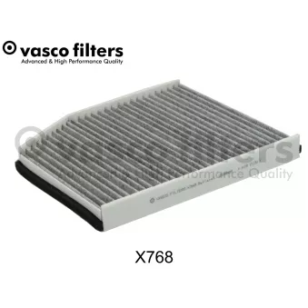 Filtre, air de l'habitacle DAVID VASCO X768 pour FORD TRANSIT CUSTOM 1.0 EcoBoost PHEV - 125cv