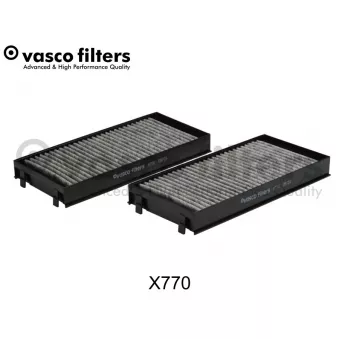 Filtre, air de l'habitacle DAVID VASCO X770 pour BMW X5 M - 575cv