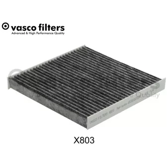 Filtre, air de l'habitacle DAVID VASCO X803 pour SMART FORFOUR electric drive - 82cv