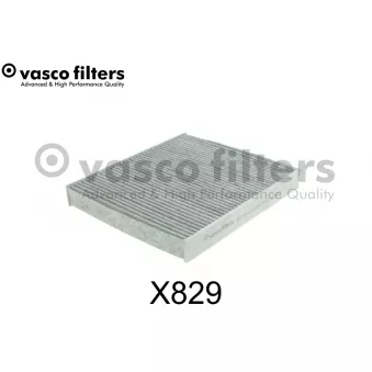 Filtre, air de l'habitacle DAVID VASCO X829 pour CITROEN JUMPY 1.5 TSI - 150cv