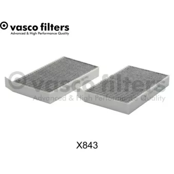 Filtre, air de l'habitacle DAVID VASCO X843 pour TESLA MODEL Y EV PERFORMANCE Traction intégrale - 462cv