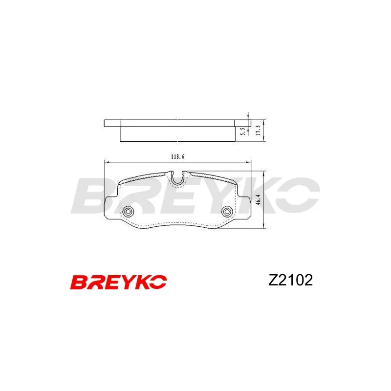 Jeu de 4 plaquettes de frein avant DAVID VASCO Z2102 - Visuel 1