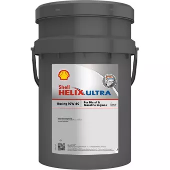 Huile moteur 10W-60 SHELL Helix Ultra Racing – 20L SHELL 550040202