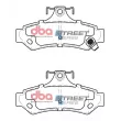 Jeu de 4 plaquettes de frein avant DBA Australia [DB1475SS]