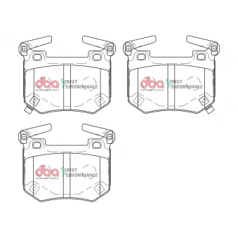 Jeu de 4 plaquettes de frein avant DBA Australia DB15004SP pour KIA STINGER 3.3 T-GDi - 370cv