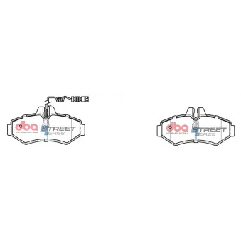 DBA Australia DB1961SS - Jeu de 4 plaquettes de frein avant