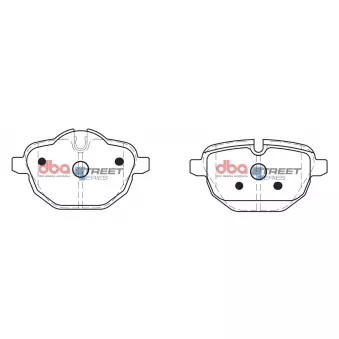 DBA Australia DB2225SS - Jeu de 4 plaquettes de frein avant