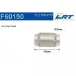 Tuyau flexible, échappement LRT [F60150]