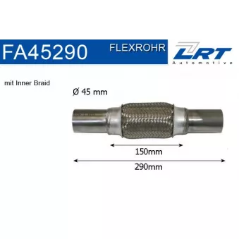 LRT FA45290 - Tuyau flexible, échappement