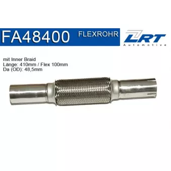 Tuyau flexible, échappement LRT [FA48400]