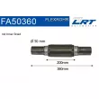Tuyau flexible, échappement LRT [FA50360]
