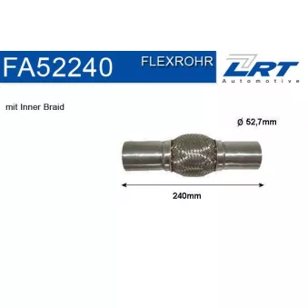 LRT FA52240 - Tuyau flexible, échappement
