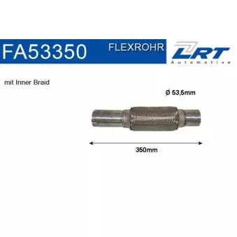 LRT FA53350 - Tuyau flexible, échappement