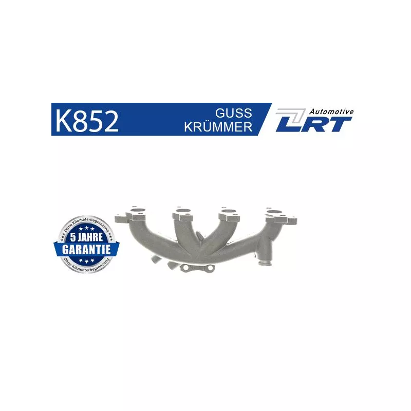 Collecteur, système d'échappement LRT K852 - Visuel 1