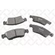 Jeu de 4 plaquettes de frein avant STELLOX [000 286B-SX]