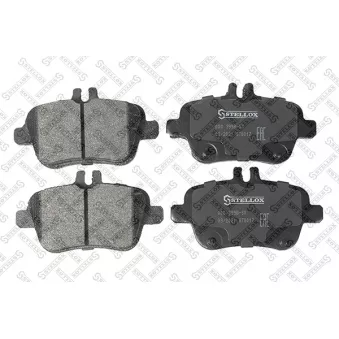 Jeu de 4 plaquettes de frein avant STELLOX [000 399B-SX]