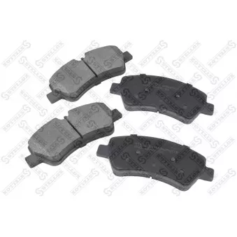 Jeu de 4 plaquettes de frein avant STELLOX [000 424B-SX]