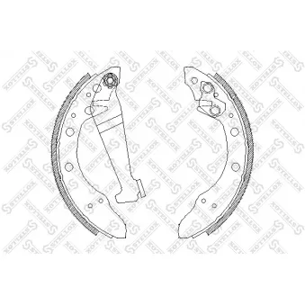 STELLOX 057 100-SX - Jeu de mâchoires de frein